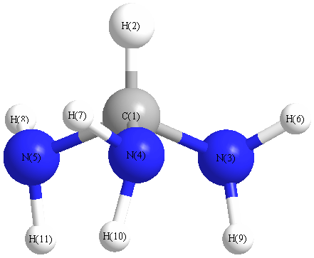 picture of trimethyl aluminum state 1 conformation 1