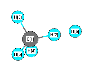 picture of H + CH4 = H2 + CH3